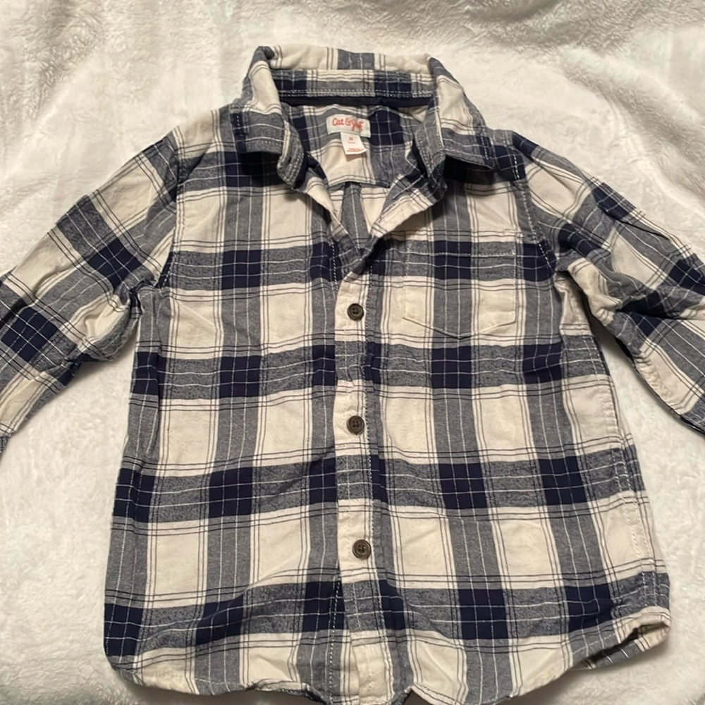 Cat & Jack size 5T button down shirt